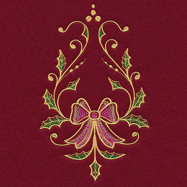 Christmas Tree Skirt Delights - Bow