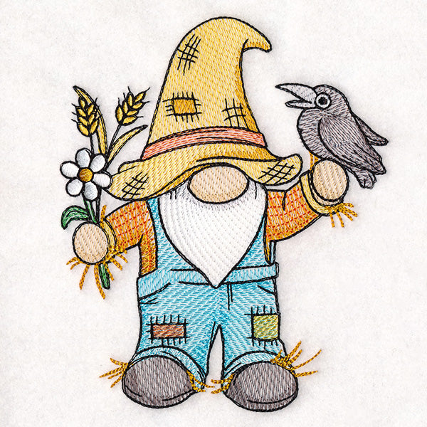 Autumn Scarecrow Gnome - Male