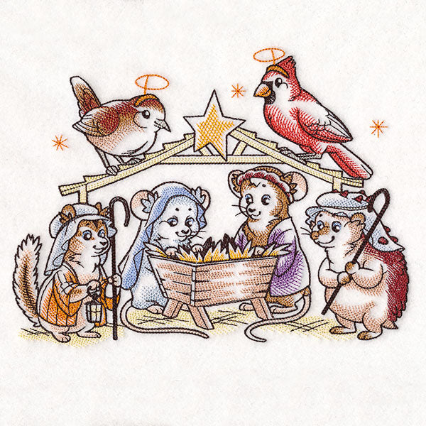 Storybook Nativity Mice