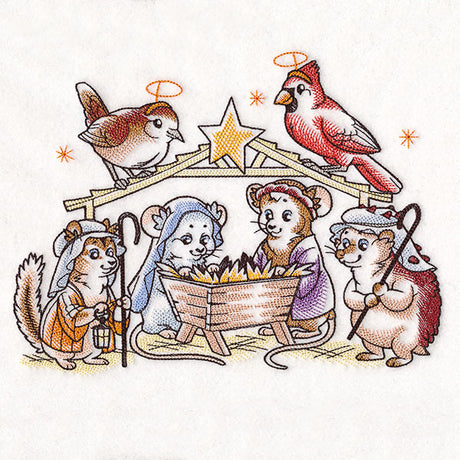 Storybook Nativity Mice