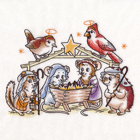 Storybook Nativity Mice