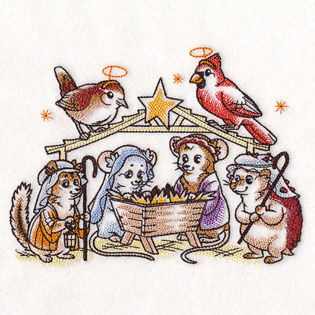 Storybook Nativity Mice