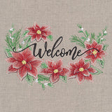 Welcome with Christmas Poinsettias