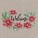 Welcome with Christmas Poinsettias