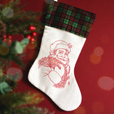 Classic Christmas Santa Etching