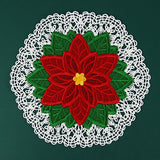 Poinsettia Doily (Battenburg Lace)
