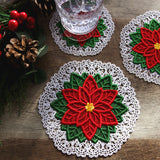 Poinsettia Doily (Battenburg Lace)