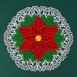 Poinsettia Doily (Battenburg Lace)
