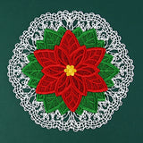 Poinsettia Doily (Battenburg Lace)