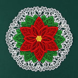 Poinsettia Doily (Battenburg Lace)