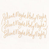 Holy Christmas Phrases - Silent Night Holy Night (Edge-to-Edge Quilting)