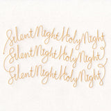 Holy Christmas Phrases - Silent Night Holy Night (Edge-to-Edge Quilting)