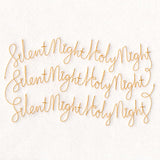 Holy Christmas Phrases - Silent Night Holy Night (Edge-to-Edge Quilting)