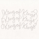 Holy Christmas Phrases - King of Kings (Edge-to-Edge Quilting)