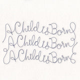 Holy Christmas Phrases - A Child is Born (Edge-to-Edge Quilting)