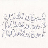 Holy Christmas Phrases - A Child is Born (Edge-to-Edge Quilting)