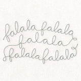 Christmas Sayings - Fa La La (Edge-to-Edge Quilting)