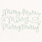 Christmas Sayings - Merry (Edge-to-Edge Quilting)