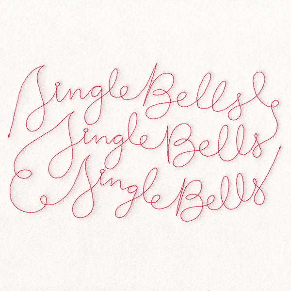 Christmas Sayings - Jingle Bells (Edge-to-Edge Quilting)