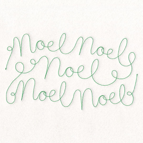 Christmas Sayings - Noel (Edge-to-Edge Quilting)