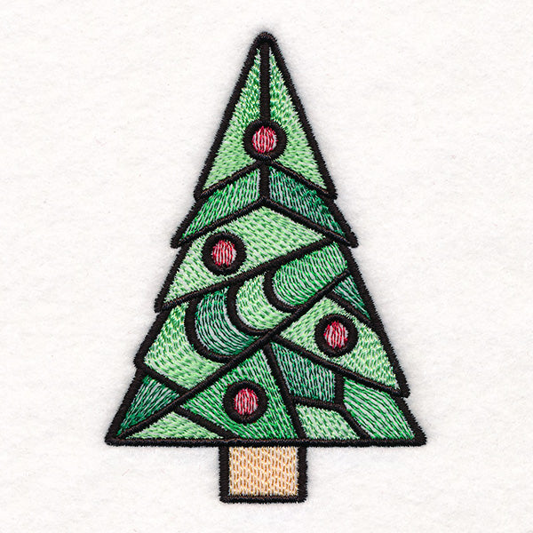 Stained Glass Christmas Accents - Tree