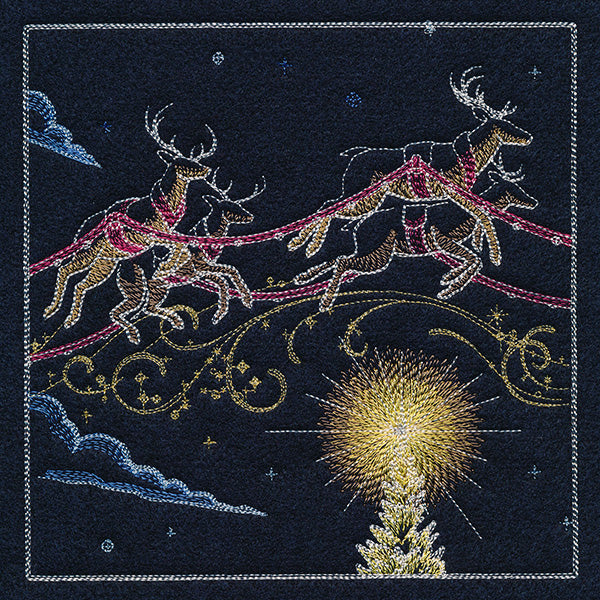 Magical Christmas Evening Scene Panel 2