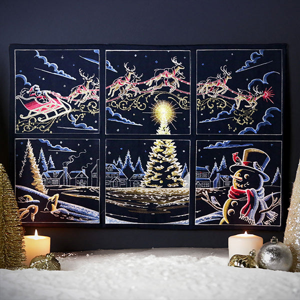 Magical Christmas Evening Scene Panel 2