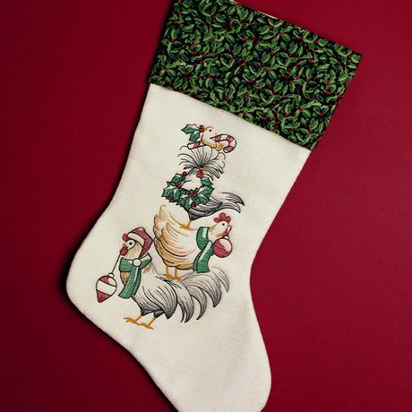 Christmas Chicken Stack Etching