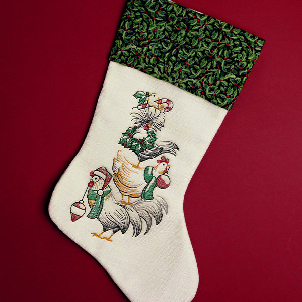 Christmas Chicken Stack Etching