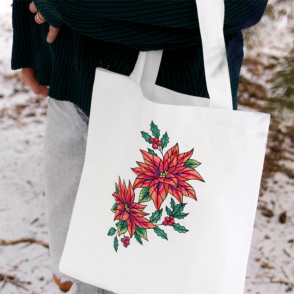 Color Theory Poinsettia Spray