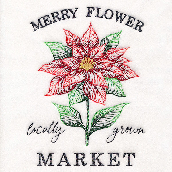 Merry Flower Market Sign