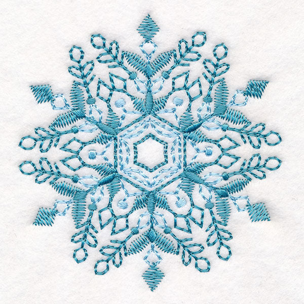 Textured & Delicate Snowflake 1