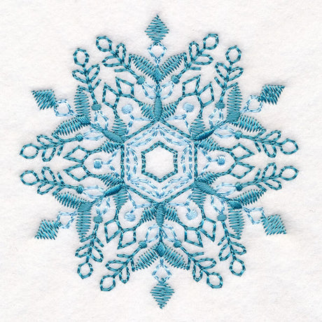 Textured & Delicate Snowflake 1