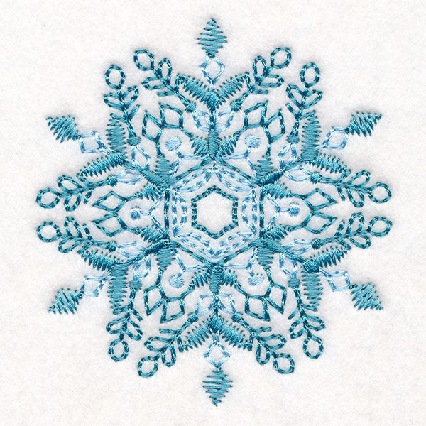 Textured & Delicate Snowflake 1
