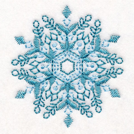 Textured & Delicate Snowflake 1