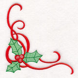 Merry Textures Holly Swirls Corner