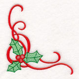 Merry Textures Holly Swirls Corner