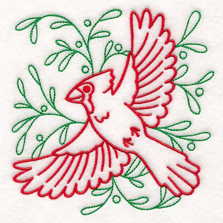 Merry Mistletoe Cardinal
