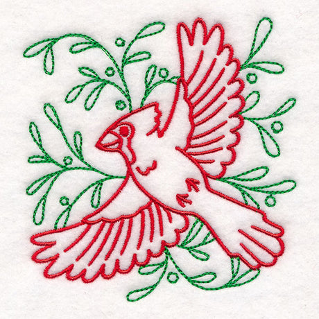 Merry Mistletoe Cardinal