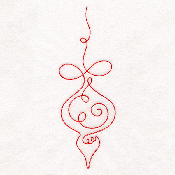 Continuous  Linework Christmas Borders - Ornament