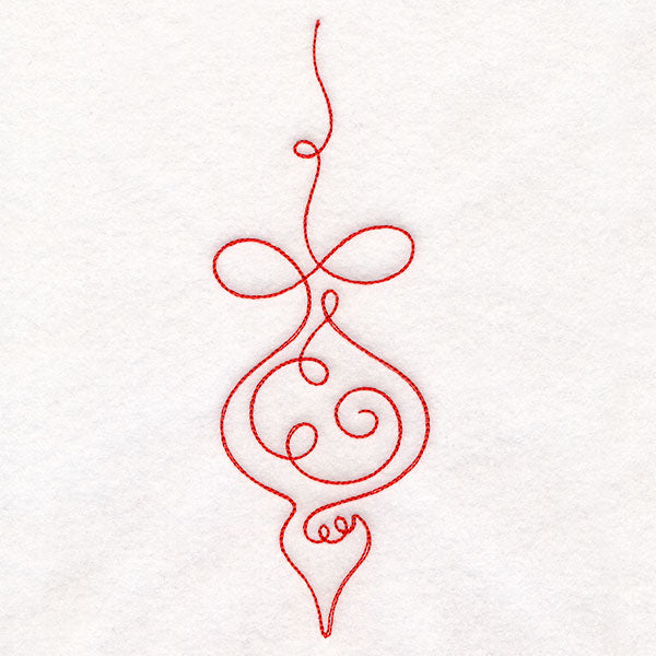 Continuous  Linework Christmas Borders - Ornament