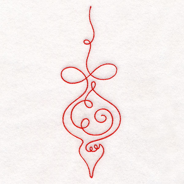 Continuous  Linework Christmas Borders - Ornament