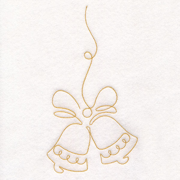 Continuous  Linework Christmas Borders - Bells