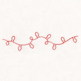 Continuous  Linework Christmas Borders - Lights