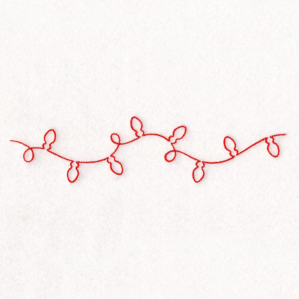Continuous  Linework Christmas Borders - Lights