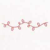 Continuous  Linework Christmas Borders - Lights