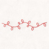 Continuous  Linework Christmas Borders - Lights