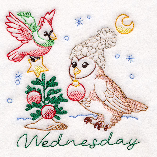 Owl & Cardinal Decorating on Wednesday