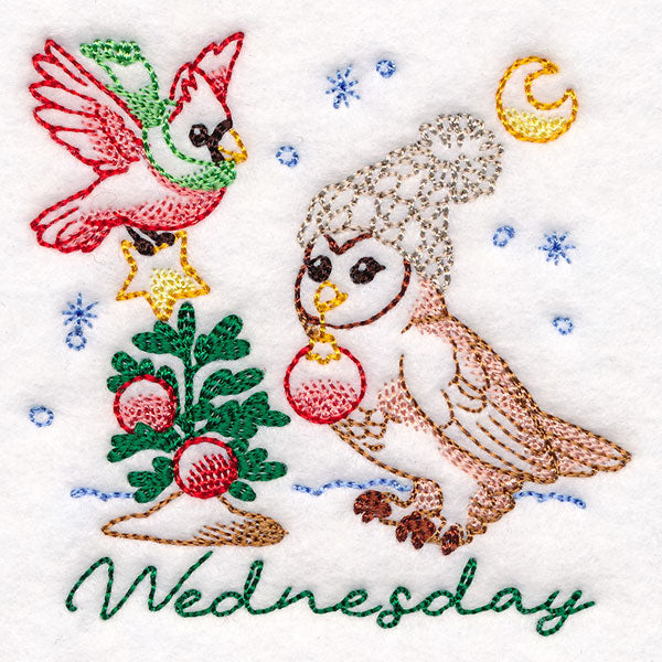 Owl & Cardinal Decorating on Wednesday