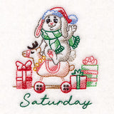 Bunny Riding a Reindeer on Saturday